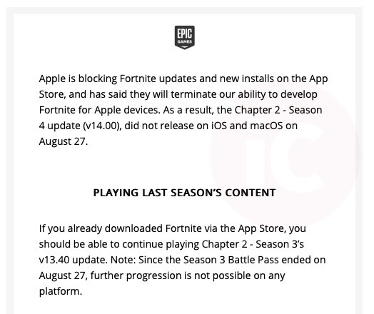 updates for fortnite on mac